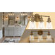 Barwell 3 Light 24 inch Oxidized Aged Brass Bath Vanity Light Wall Light